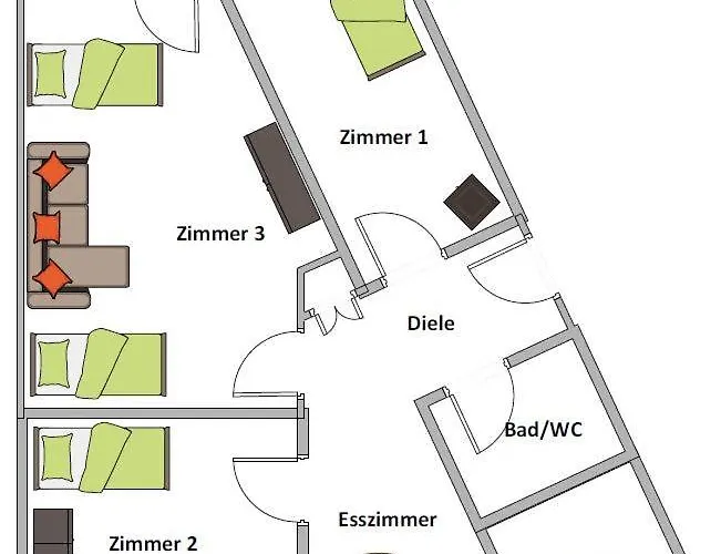 3,5 Zentrale Lage Дуйсбург